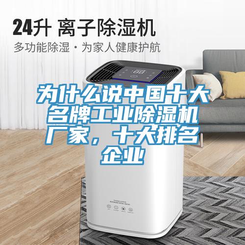 為什麽說中國十大名牌工業蘑菇视频网站廠家，十大排名企業