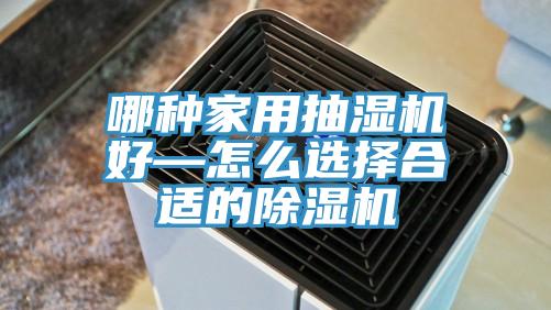 哪種家用抽濕機好—怎麽選擇合適的蘑菇视频网站