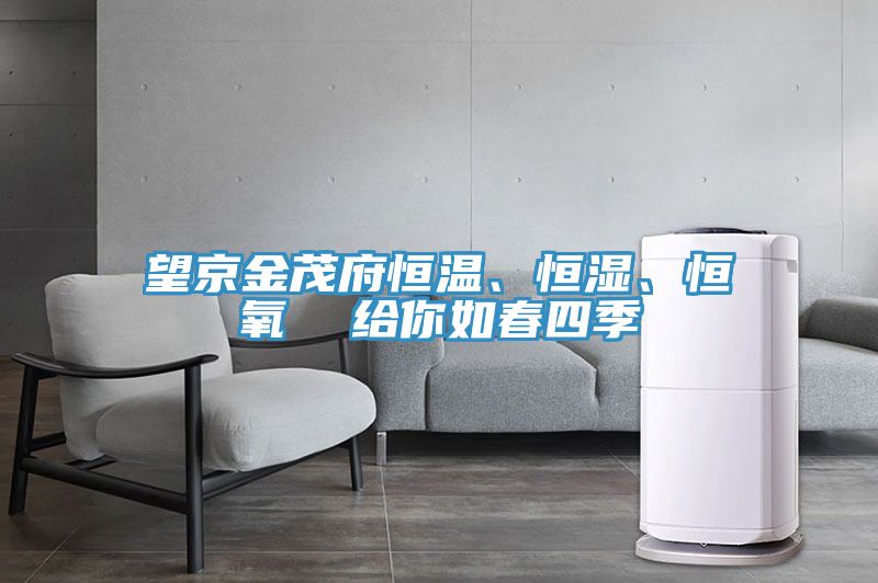 望京金茂府恒溫、恒濕、恒氧  給你如春四季